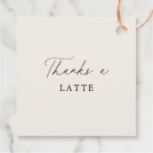 Liefde is het brouwen van koffiebonen Vrijgezellen Bedankjes Labels (Achterkant)