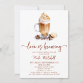 Liefde is het brouwen van koffiebonen Vrijgezellen Kaart (Voorkant)