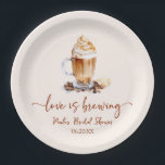 Liefde is het brouwen van koffiebonen Vrijgezellen Papieren Bordje<br><div class="desc">Dit is een liefde is het brouwen van koffiebonen Vrijgezellenfeest papieren Borden!</div>