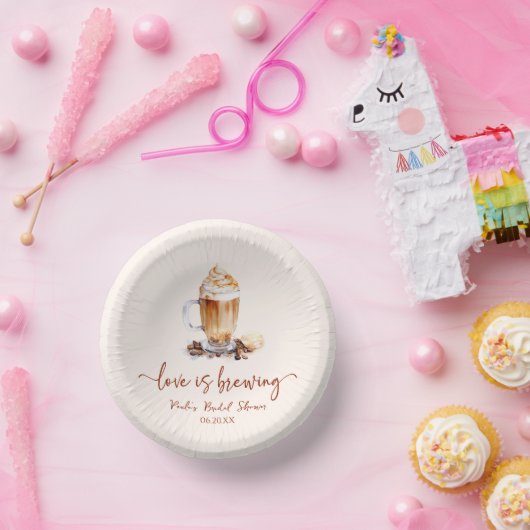 Liefde is het brouwen van koffiebonen Vrijgezellen Papieren Kommen (Feest)