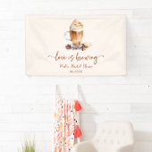 Liefde is het brouwen van koffiebonen Vrijgezellen Spandoek (Insitu)