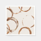 Liefde is het brouwen van koffieringen Papieren se Servet (Voorkant)