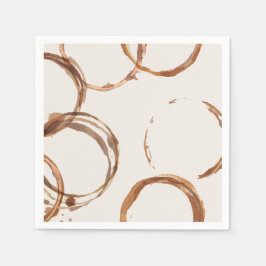 Liefde is het brouwen van koffieringen Papieren se Servet