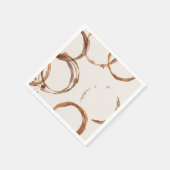 Liefde is het brouwen van koffieringen Papieren se Servet (Hoek)