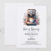 Liefde is het brouwen van koffiezetapparaat Vrijge Kaart (Voorkant / Achterkant)