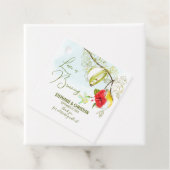 Liefde is het brouwen van kolibrie Tea Party Bedankjes Labels (In situ)