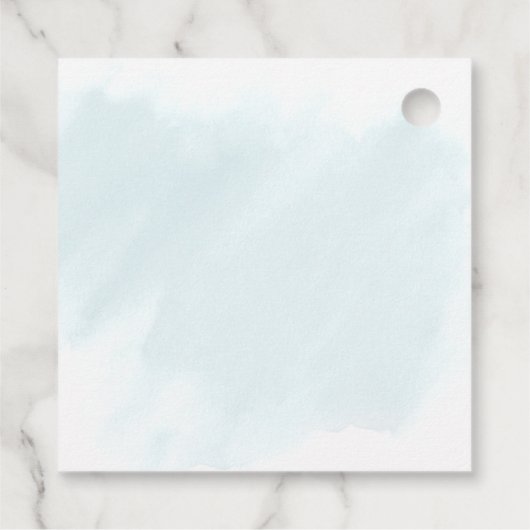 Liefde is het brouwen van kolibrie Tea Party Bedankjes Labels (Achterkant)