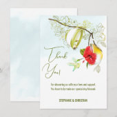 Liefde is het brouwen van kolibrie Tea Party Bedankkaart (Voorkant / Achterkant)