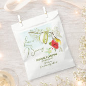 Liefde is het brouwen van kolibrie Tea Party Bedankzakje (Geknipt)