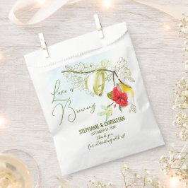 Liefde is het brouwen van kolibrie Tea Party Bedankzakje