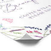 Liefde is het brouwen van lavendelvlinders poster (Hoek)