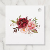 Liefde is het brouwen van marsala-theebruidssalon bedankjes labels (Achterkant)