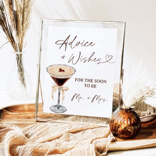 Liefde is het brouwen van Martini Advies & Wishes  Poster