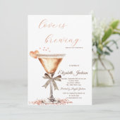 Liefde is het brouwen van Martini Heart Glitter Dr Kaart (Staand voorkant)