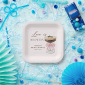 Liefde is het brouwen van Martini Vrijgezellenfees Papieren Bordje (Feest)