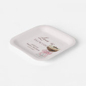 Liefde is het brouwen van Martini Vrijgezellenfees Papieren Bordje (Gebogen)