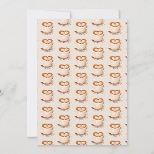 Liefde is het brouwen van Modern Arch Coffee Vrijg Kaart (Achterkant)