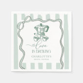 Liefde is het brouwen van moderne koffie Vrijgezel Servet (Voorkant)