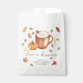 Liefde is het brouwen van Pumpkin Coffee Vrijgezel Bedankzakje (Voorkant)
