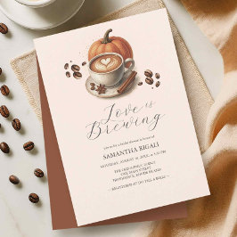 Liefde is het brouwen van Pumpkin Spice Coffee Vri Kaart