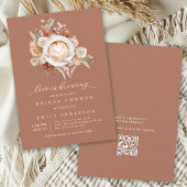 Liefde is het brouwen van rustieke Boho Floral Vri Kaart