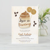 Liefde is het brouwen van rustieke koffie thema Vr Kaart (Staand voorkant)