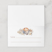 Liefde is het brouwen van tafel plaatskaartje (Buitenkant ongevouwen)