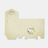 Liefde is het brouwen van thee huwelijksgunst bedankdoosjes (Uitgevouwen)