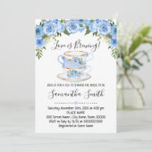 Liefde is het brouwen van thee vrijgezellenfeest b feestdagenkaart (Staand voorkant)