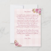 Liefde is het brouwen van  Victoriaans bruids thee Bedankkaart (Achterkant)