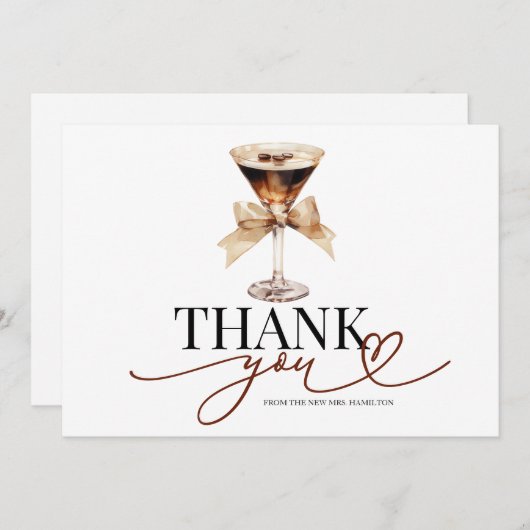 Liefde is het brouwen van Vrijgezellenfeest bedank Kaart (Voorkant / Achterkant)