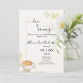 Liefde is het brouwen van Vrijgezellenfeest Chrysa Kaart (Staand voorkant)