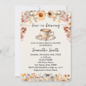 Liefde is het brouwen van Vrijgezellenfeest Coffee Kaart (Voorkant)