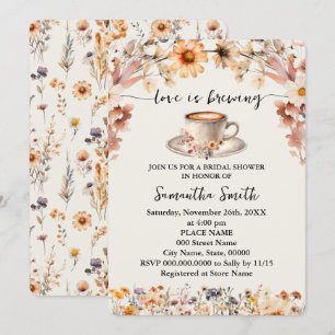 Liefde is het brouwen van Vrijgezellenfeest Coffee Kaart