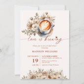 Liefde is het brouwen van Vrijgezellenfeest Coffee Kaart (Voorkant)