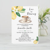 Liefde is het brouwen van Vrijgezellenfeest Coffee Kaart (Staand voorkant)