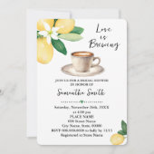 Liefde is het brouwen van Vrijgezellenfeest Coffee Kaart (Voorkant)