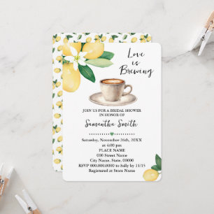 Liefde is het brouwen van Vrijgezellenfeest Coffee Kaart