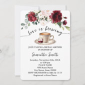 Liefde is het brouwen van Vrijgezellenfeest Coffee Kaart (Voorkant)