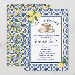 Liefde is het brouwen van Vrijgezellenfeest Coffee Kaart