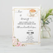 Liefde is het brouwen van Vrijgezellenfeest Floral Kaart (Staand voorkant)