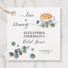 Liefde is het brouwen van Vrijgezellenfeest groen  Bedankjes Labels