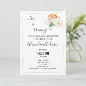 Liefde is het brouwen van Vrijgezellenfeest groen Kaart (Staand voorkant)