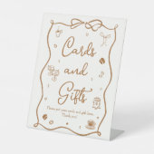 Liefde is het brouwen van Vrijgezellenfeest Kaarte Reclamebord Met Voetstuk (Voorkant)