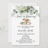 Liefde is het brouwen van Vrijgezellenfeest koffie Kaart (Voorkant)