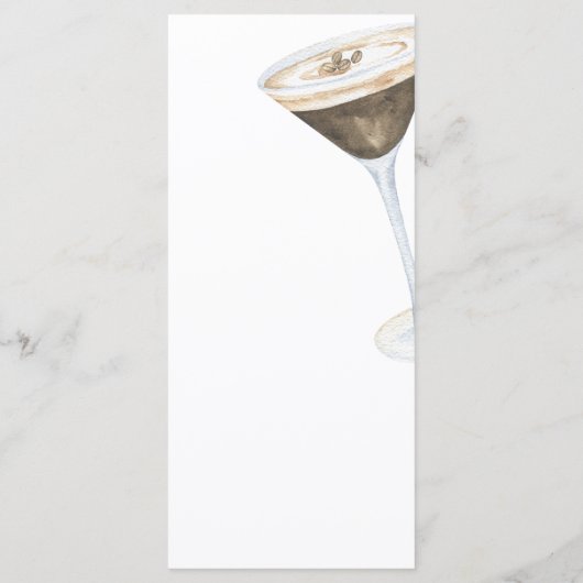 Liefde is het brouwen van Vrijgezellenfeest menu (Achterkant)