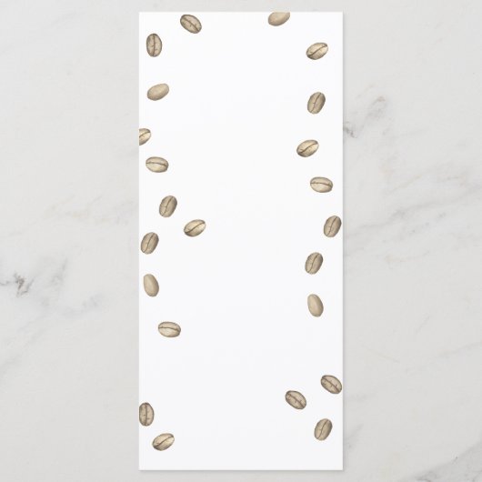 Liefde is het brouwen van Vrijgezellenfeest menu (Achterkant)