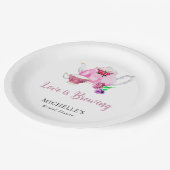 Liefde is het Brouwen van Vrijgezellenfeest Tea Pa Papieren Bordje (Gekanteld)