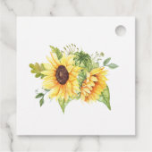 Liefde is het brouwen van zonnebloemen thee vrijge bedankjes labels (Achterkant)