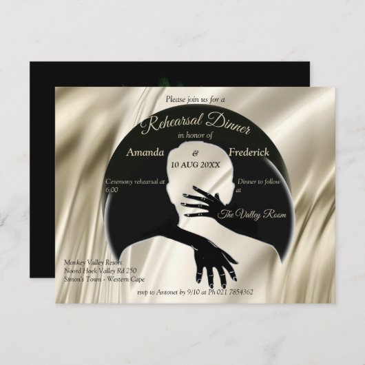 Liefde is het enige dat er een repetitief avondete kaart (Voorkant / Achterkant)